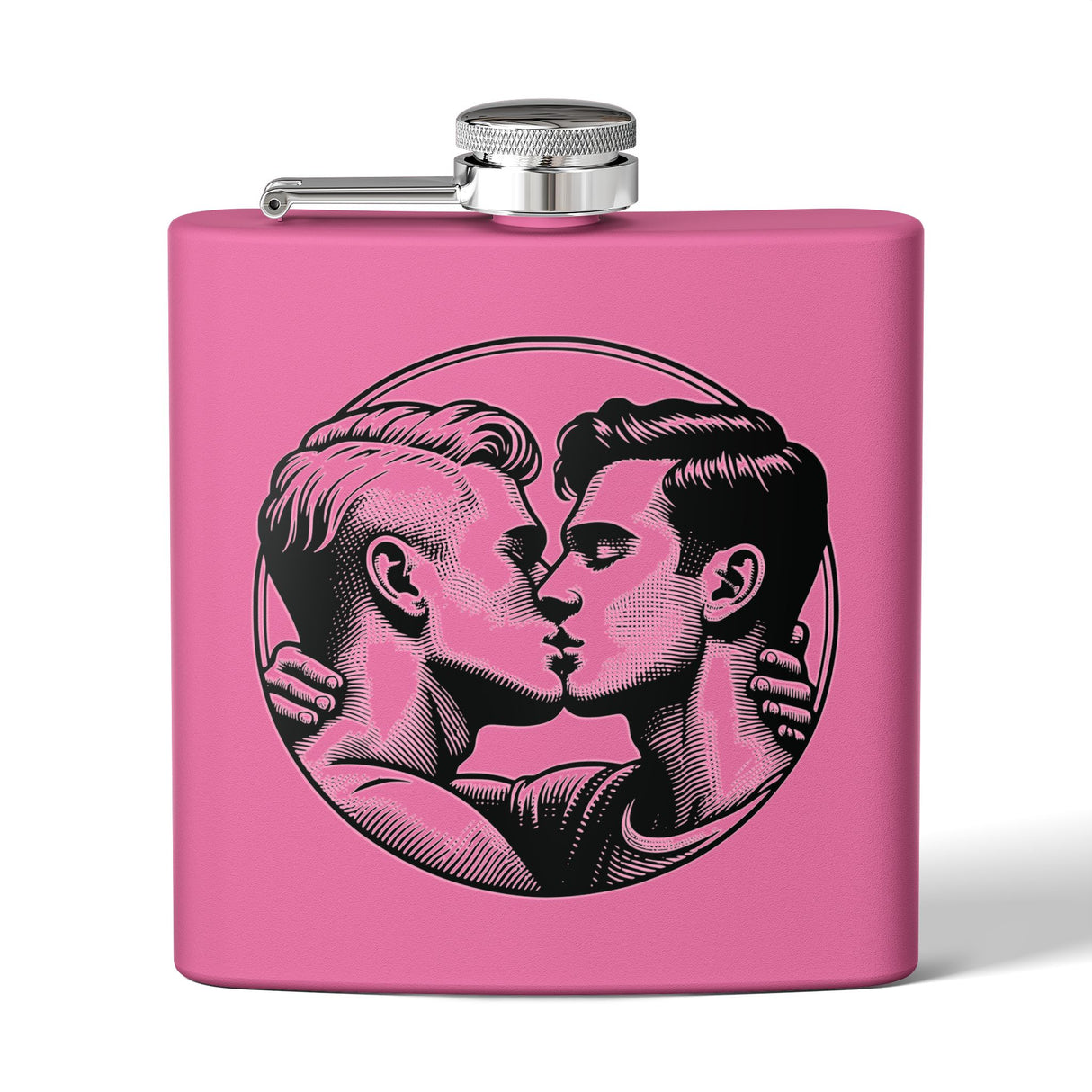 Close Enough to Breathe Elegant Stainless Steel Flask