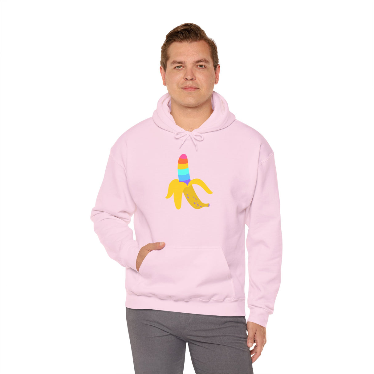 Banana Rainbow Cozy Pullover Sweatshirt