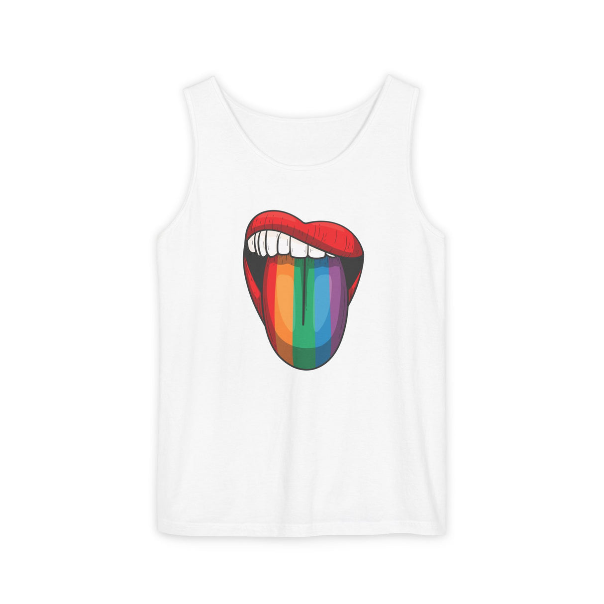 Rainbow Lick Tank Top Medium Weight