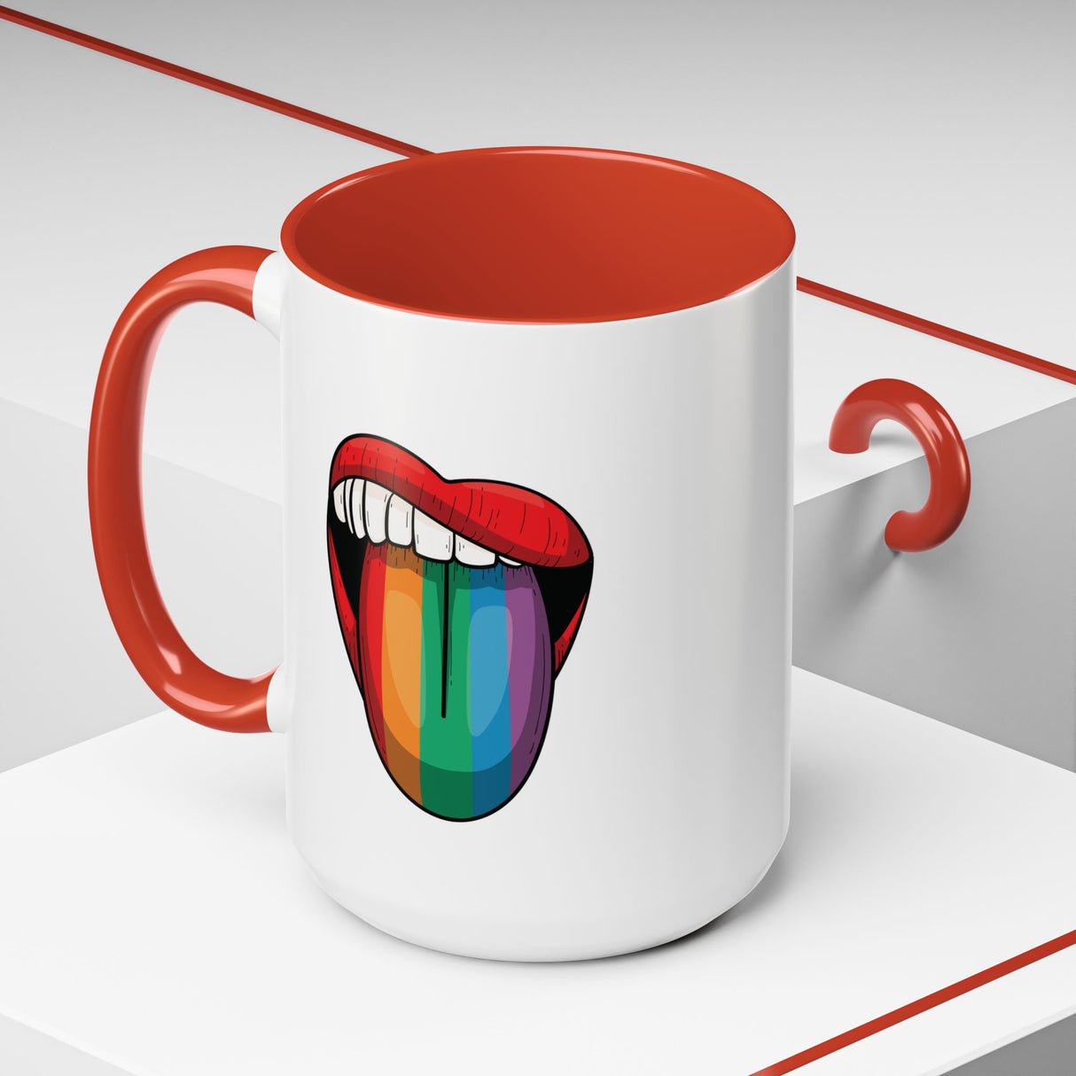 Rainbow Lick Coffee Mug - 11oz & 15oz Options