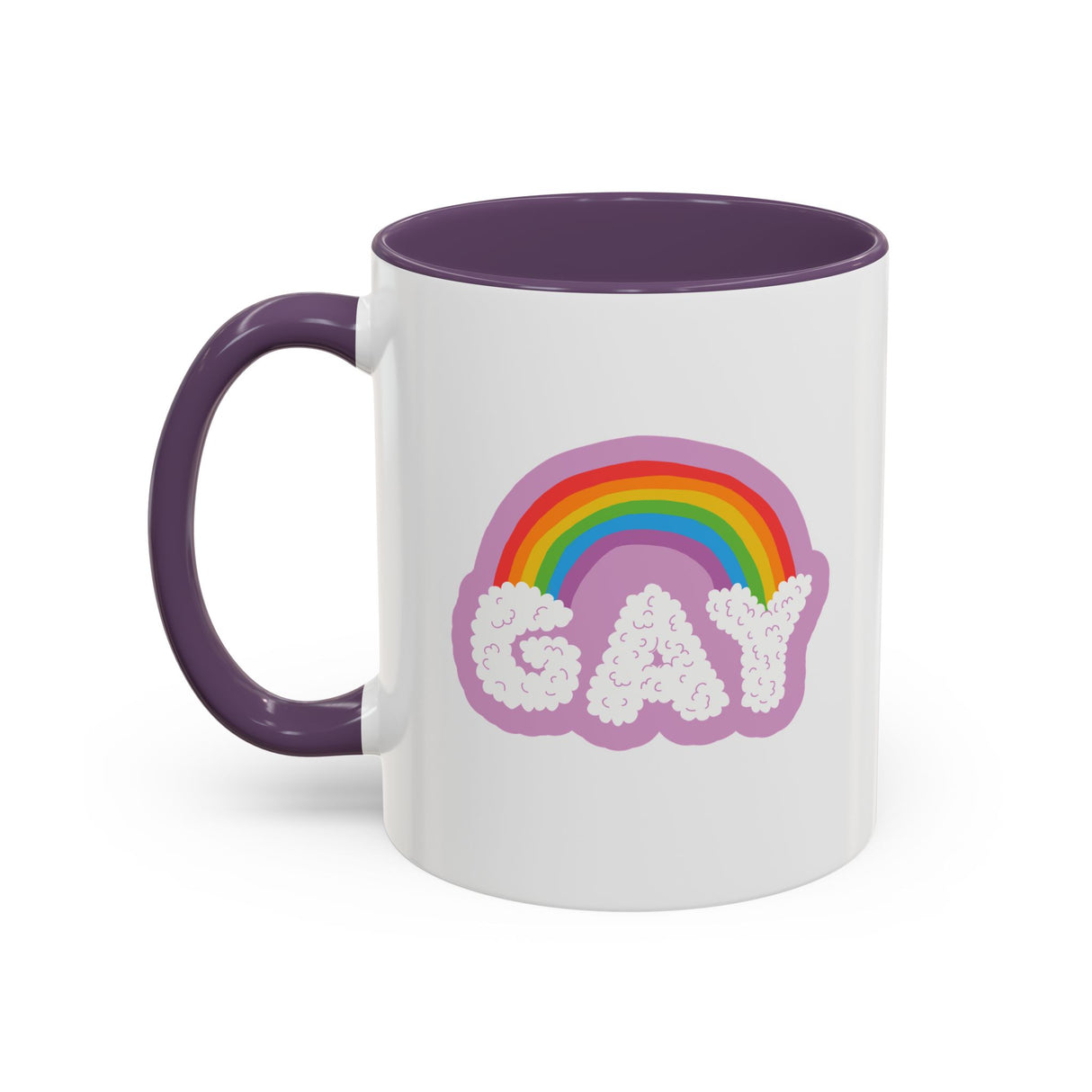 Gay Rainbow Cloud Mug - 11oz & 15oz Options