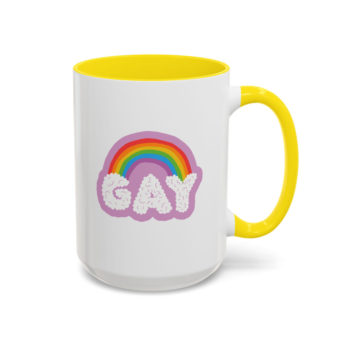 Gay Rainbow Cloud Mug - 11oz & 15oz Options