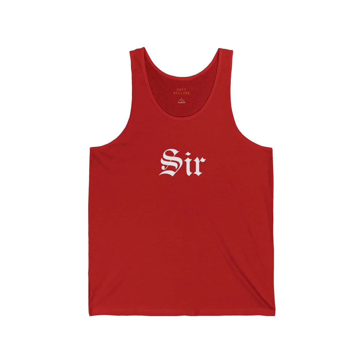 Sir Jersey Tank - Summer Style, Casual Wear, Independence Day, Gift for Patriots, Fun Tank Top