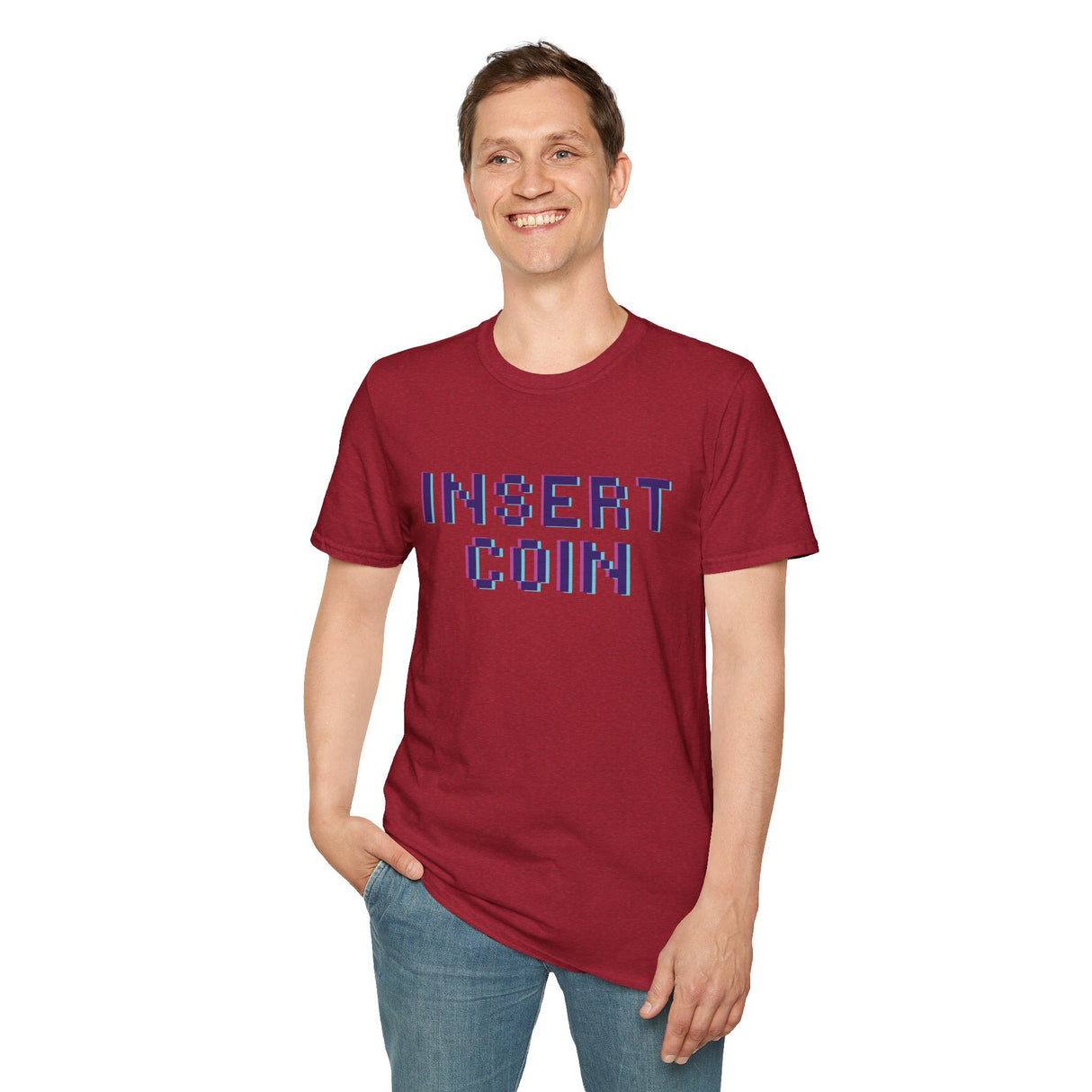Insert Coin Unisex Softstyle T-Shirt - Casual Comfort Tee for Everyday Wear