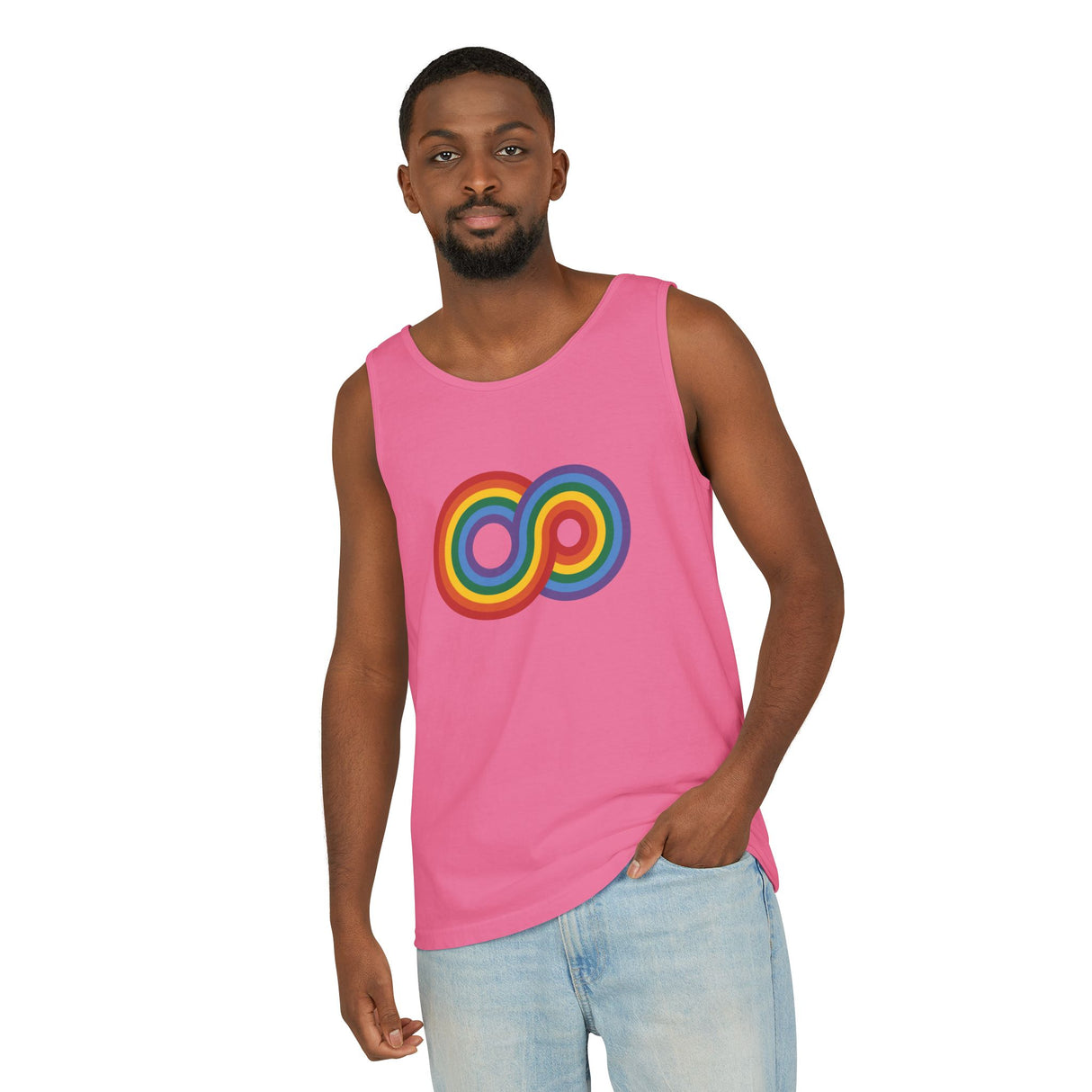Gayfinity Rainbow Heavyweight Tank – Garment-Dyed, Endlessly Bold