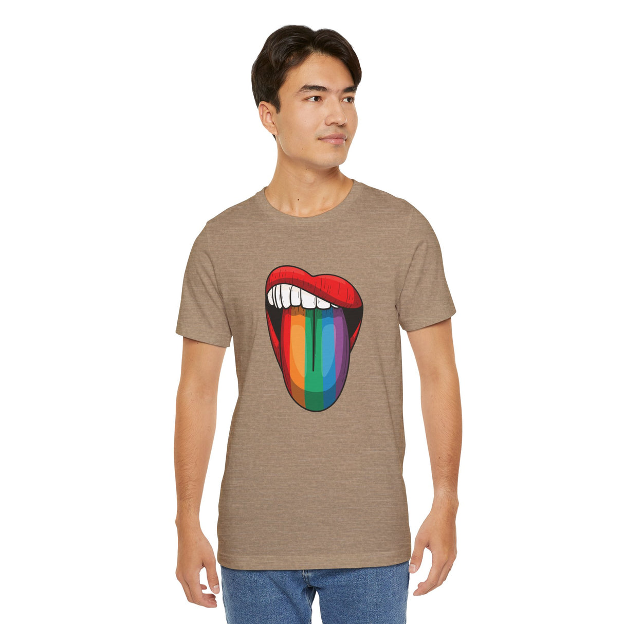 Rainbow Lick Icon Jersey Tee