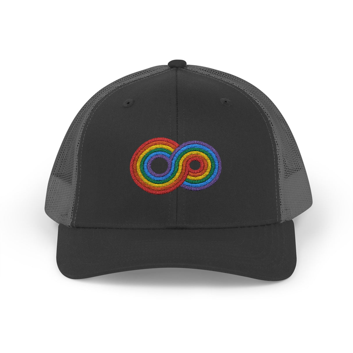 Gayfinity Rainbow Trucker Hat – Breezy Build, Boundless Pride