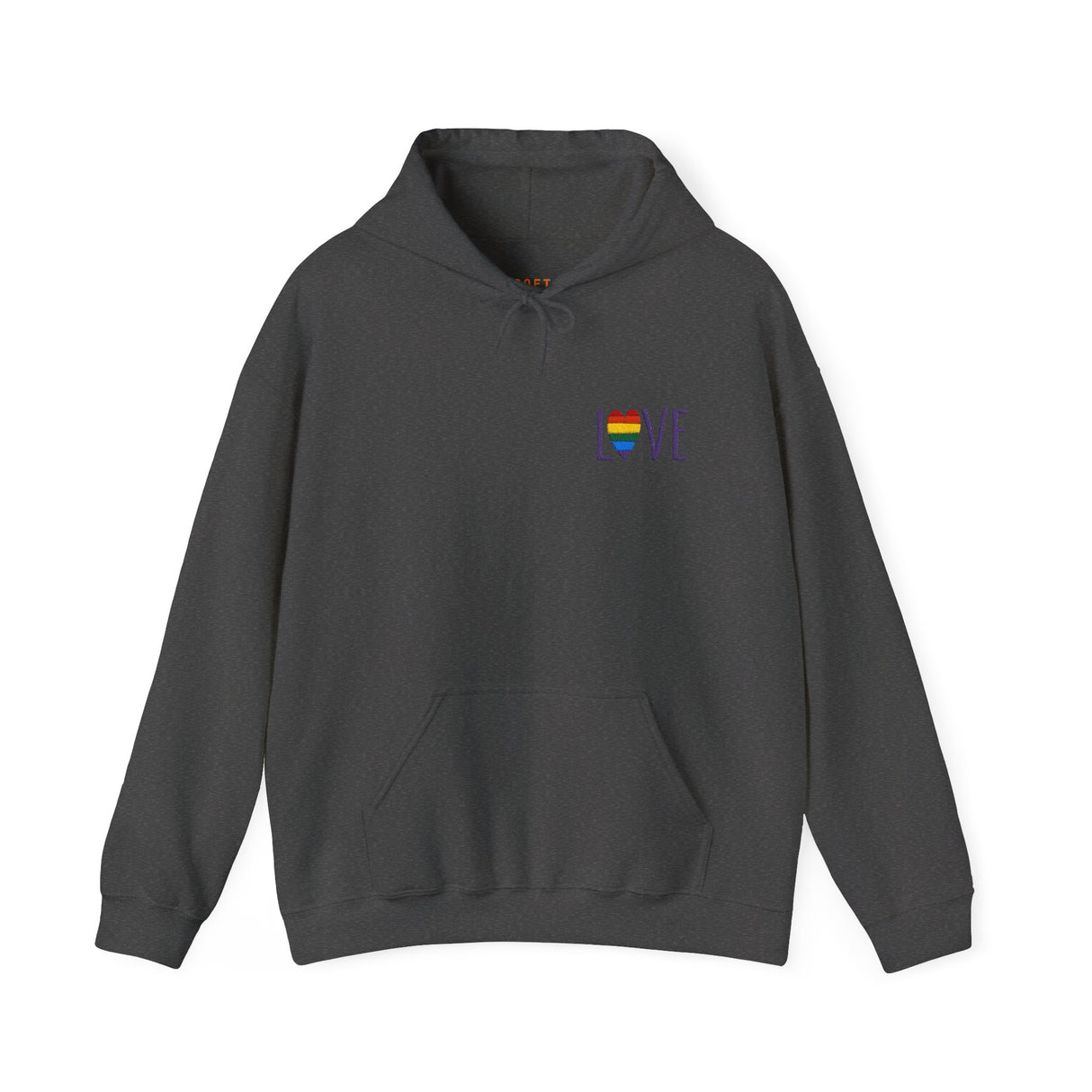 LOVE Rainbow Embroidered Hoodie
