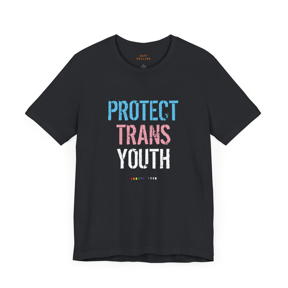 2025 Protect Trans Youth Lightweight Tee – Soft Fit, Urgent Message
