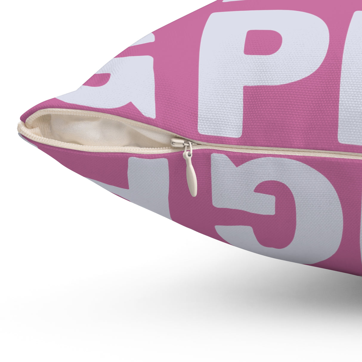 Pig White Spun Polyester Square Pillow - Modern Decor for Stylish Spaces