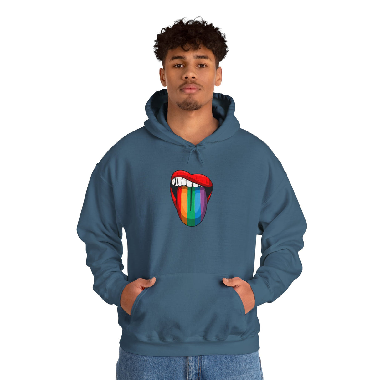 Rainbow Lick Cozy Pullover Hoodie