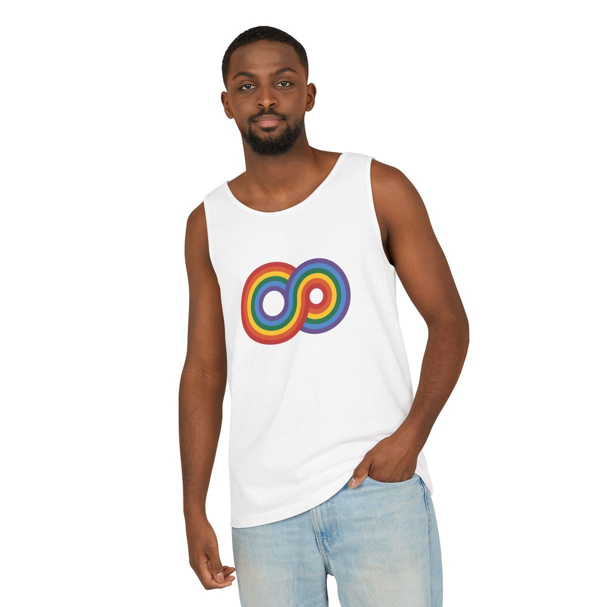 Gayfinity Rainbow Heavyweight Tank – Garment-Dyed, Endlessly Bold
