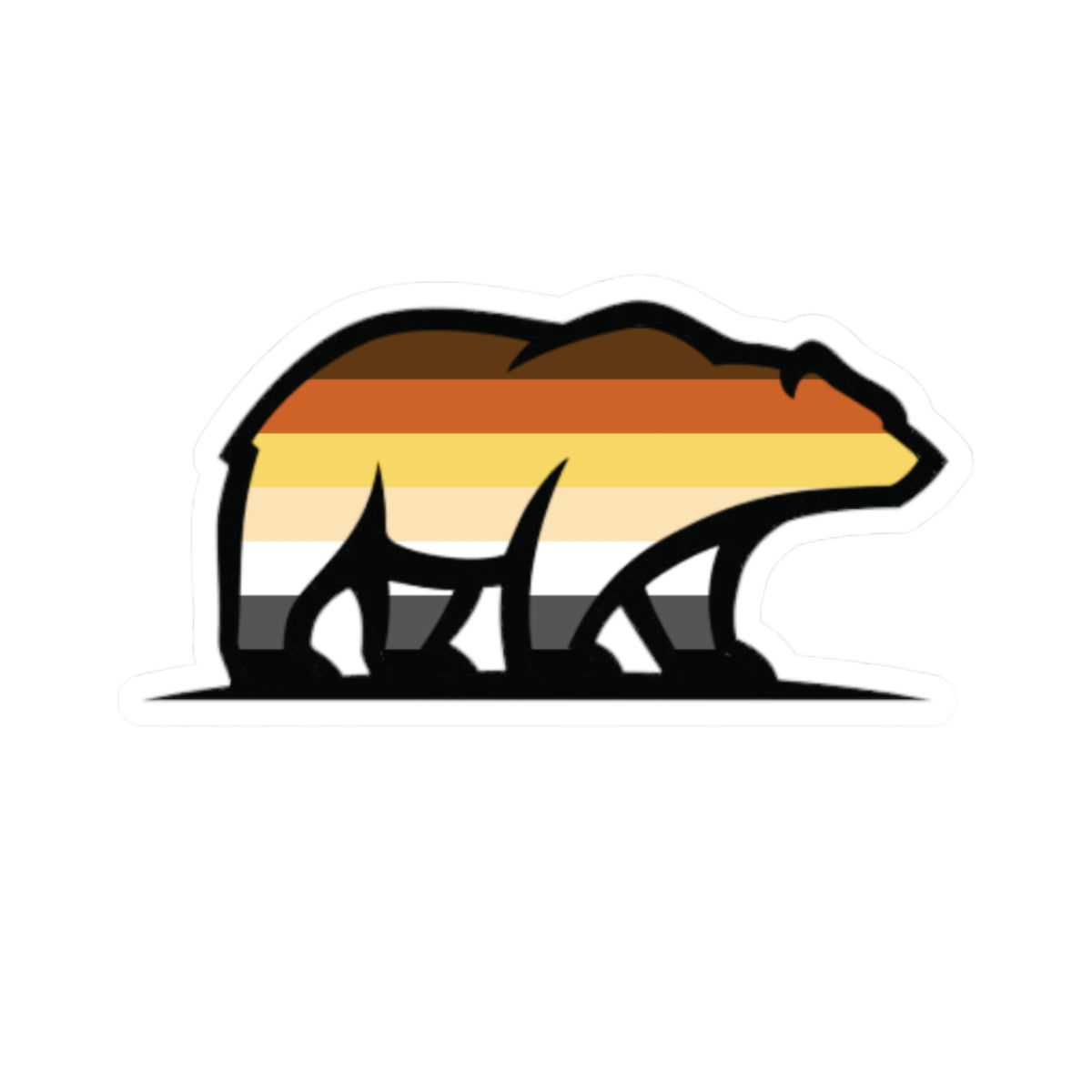 Bear Icon Pride Kiss-Cut Stickers