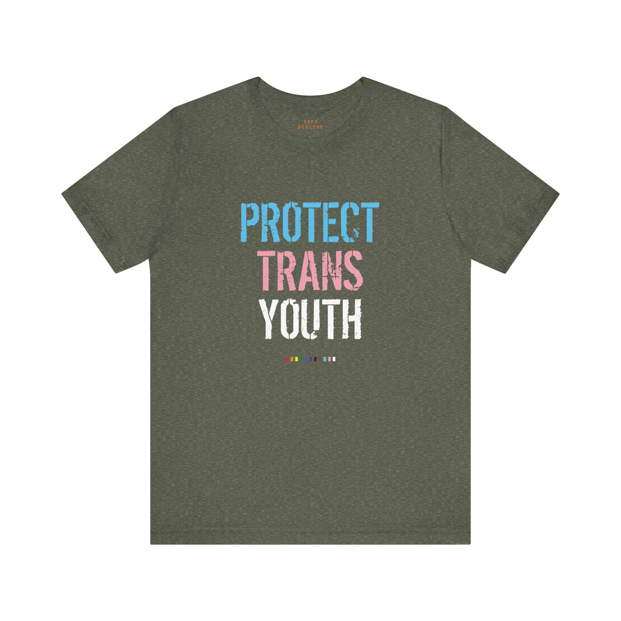 2025 Protect Trans Youth Lightweight Tee – Soft Fit, Urgent Message