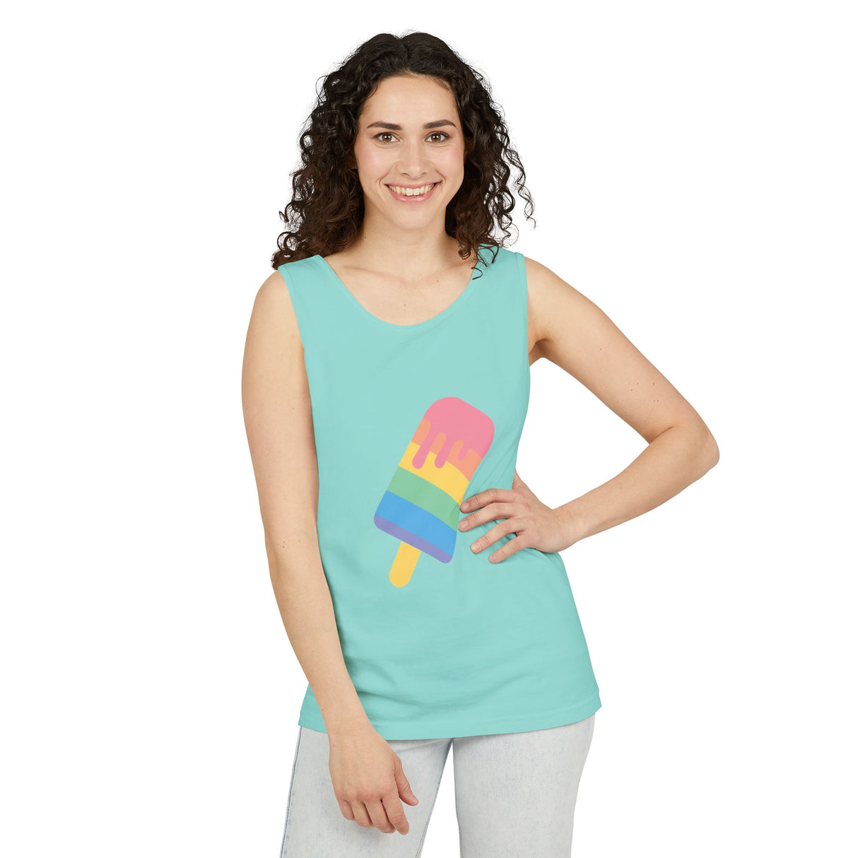 Melting Point Popsicle Unisex Tank Top - Summer Vibes
