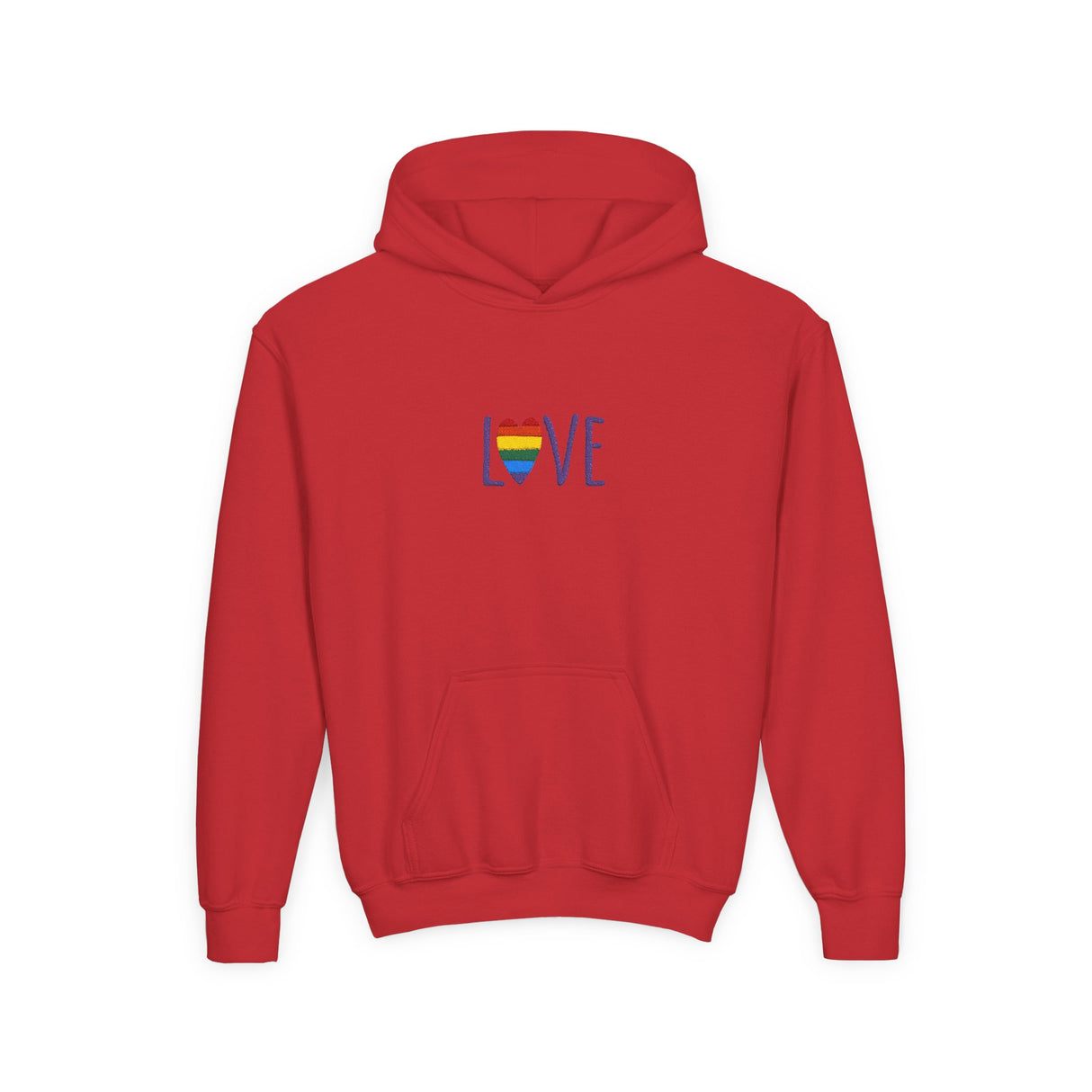 LOVE Rainbow Hoodie Youth Sizing
