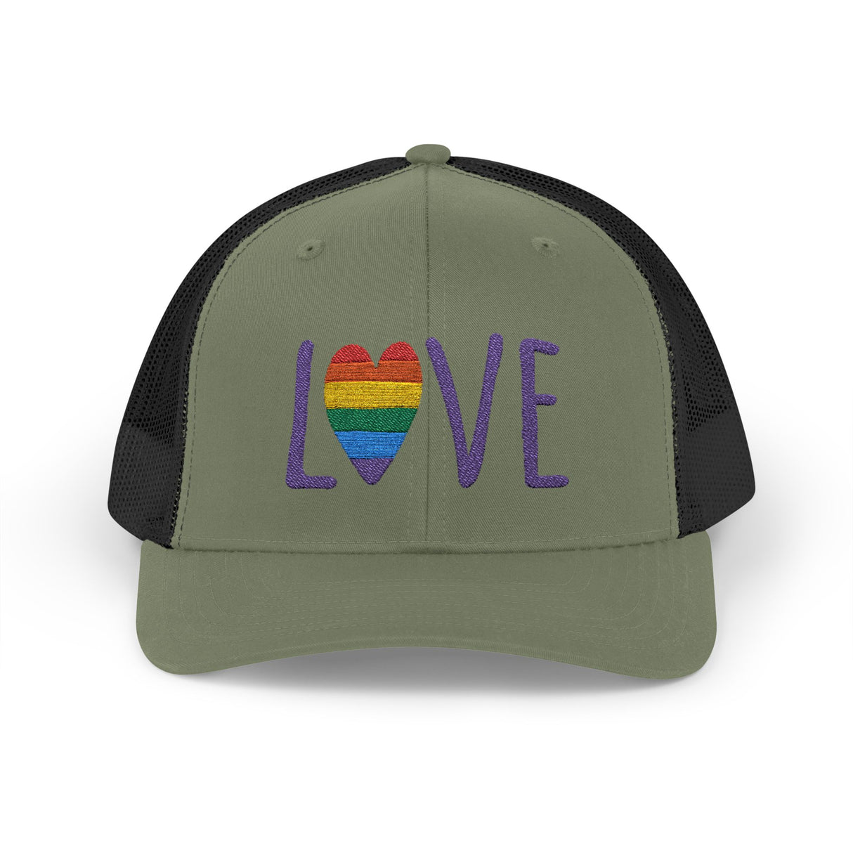 LOVE Rainbow Snapback Trucker Cap