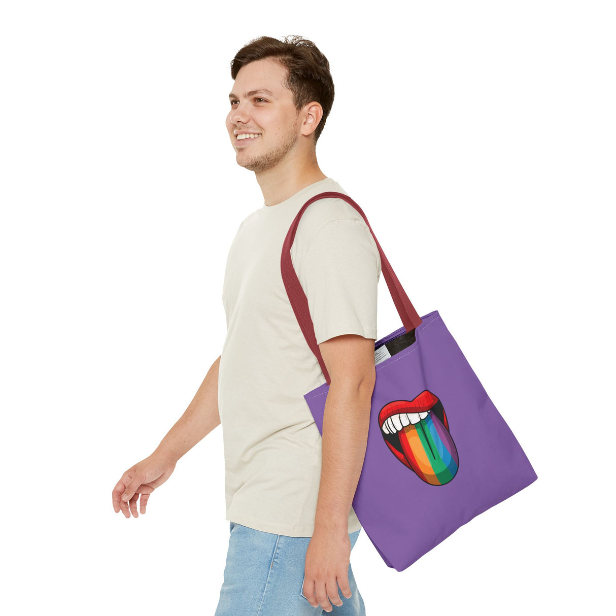 Rainbow Lick Icon Tote Bag