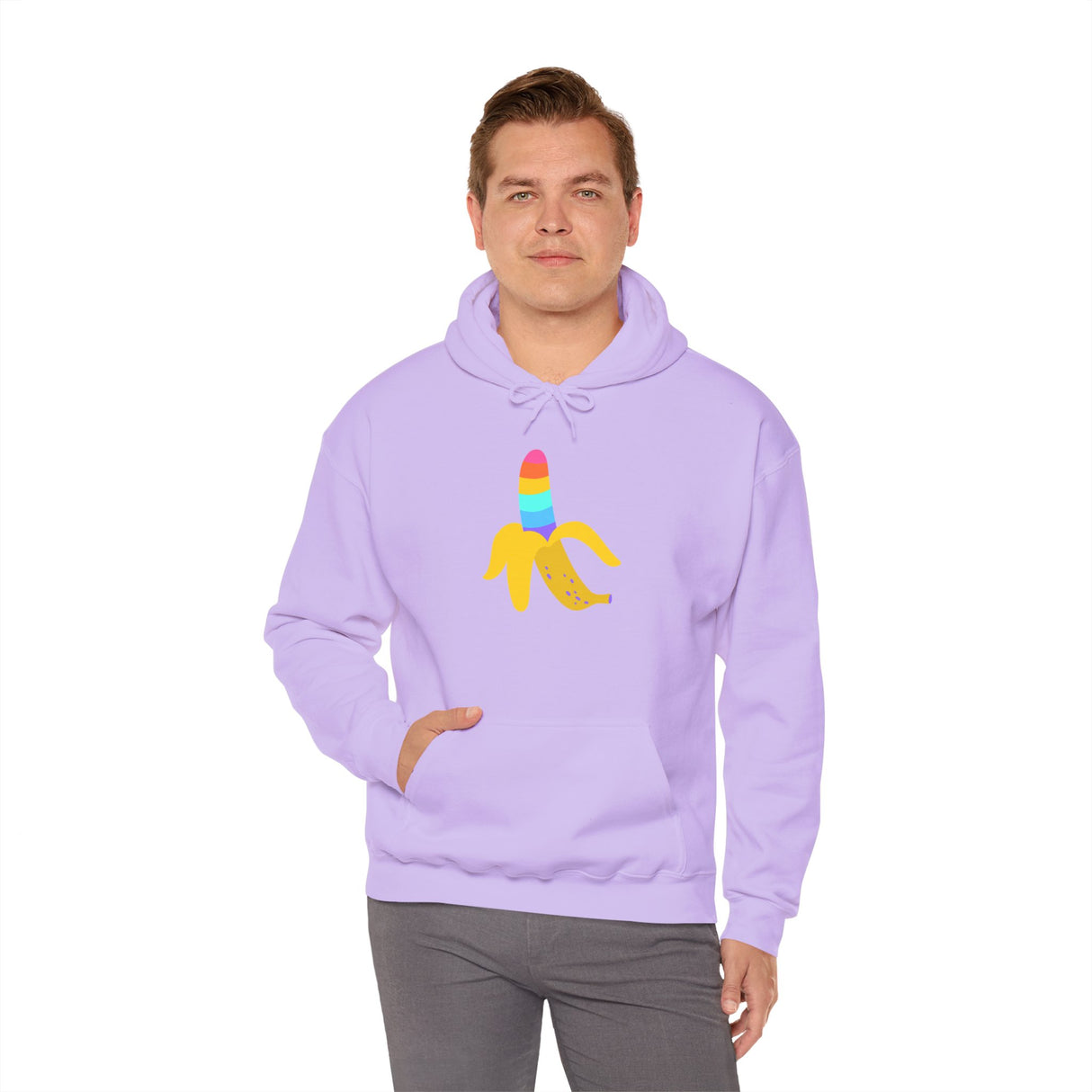 Banana Rainbow Cozy Pullover Sweatshirt