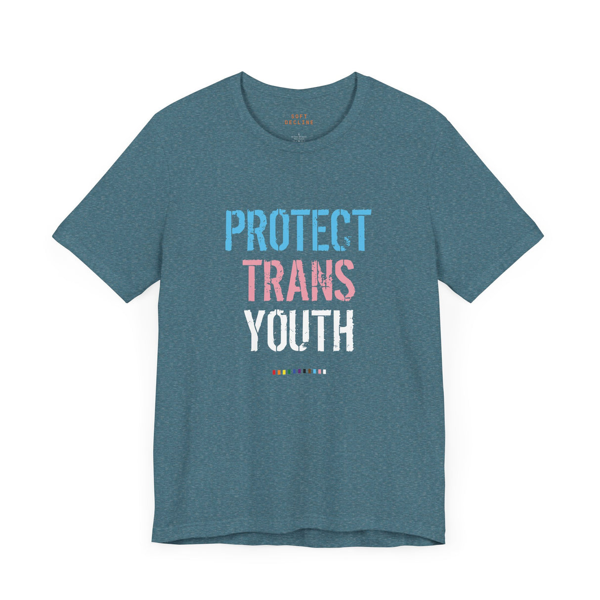 2025 Protect Trans Youth Lightweight Tee – Soft Fit, Urgent Message