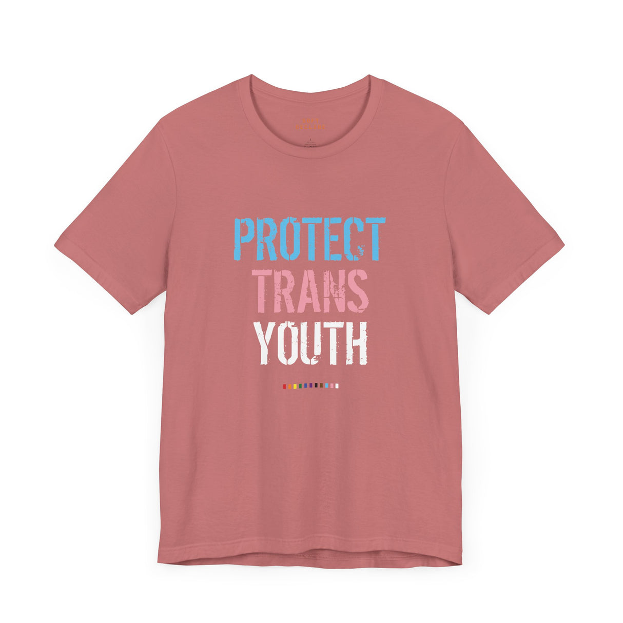 2025 Protect Trans Youth Lightweight Tee – Soft Fit, Urgent Message