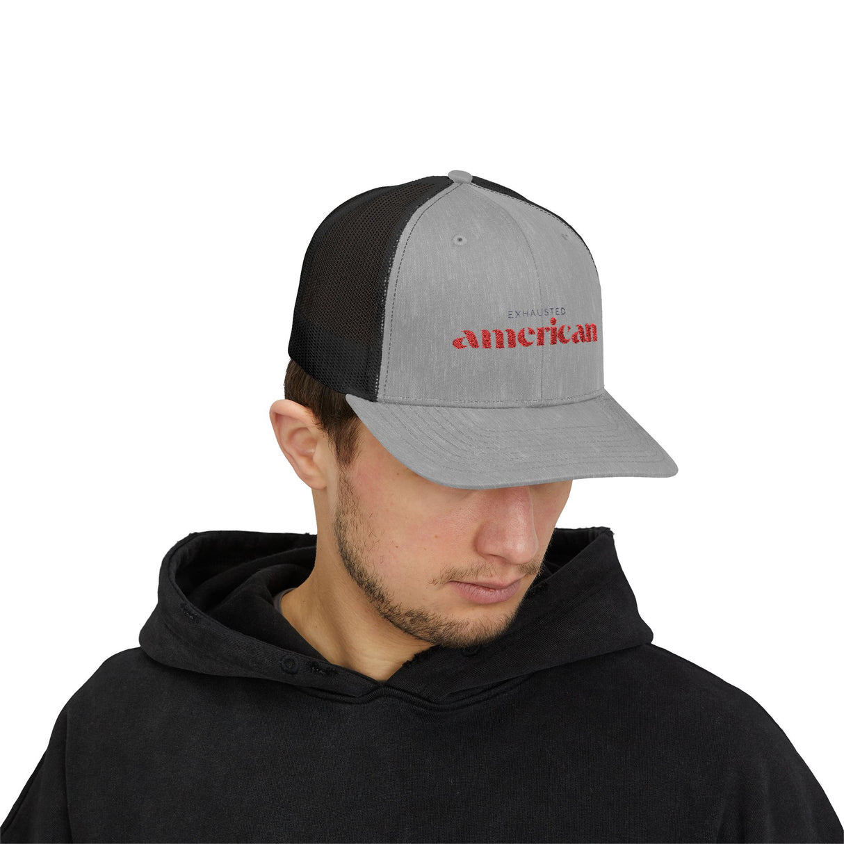 Exhausted American Snapback Trucker Cap