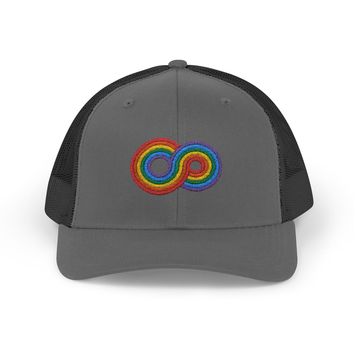 Gayfinity Rainbow Trucker Hat – Breezy Build, Boundless Pride