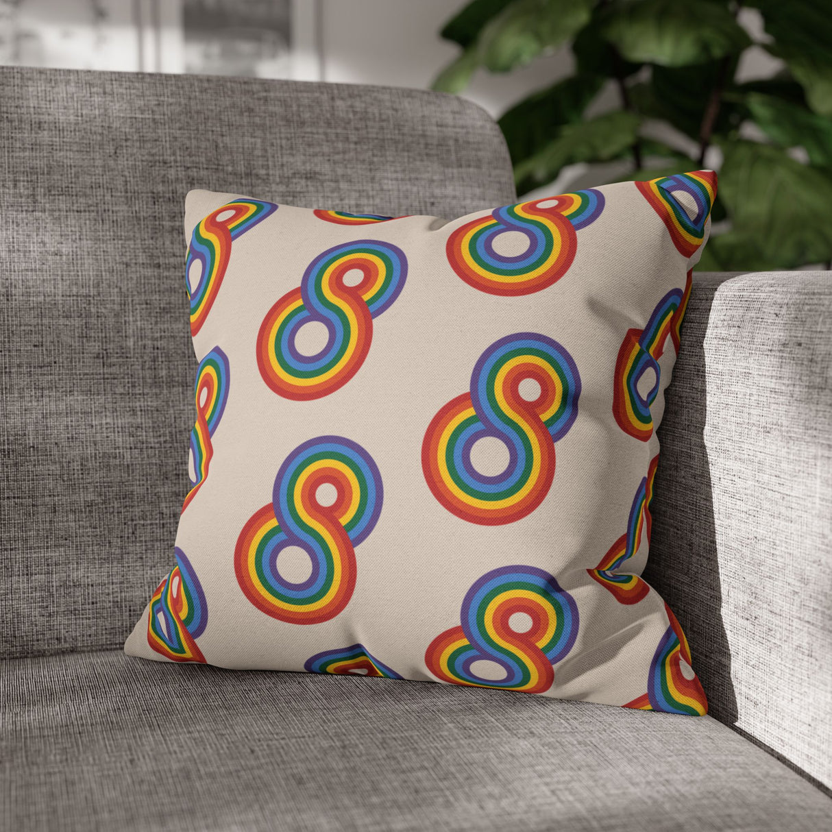 Gayfinity Rainbow Pillow Cover – Soft Touch, Infinite Vibes