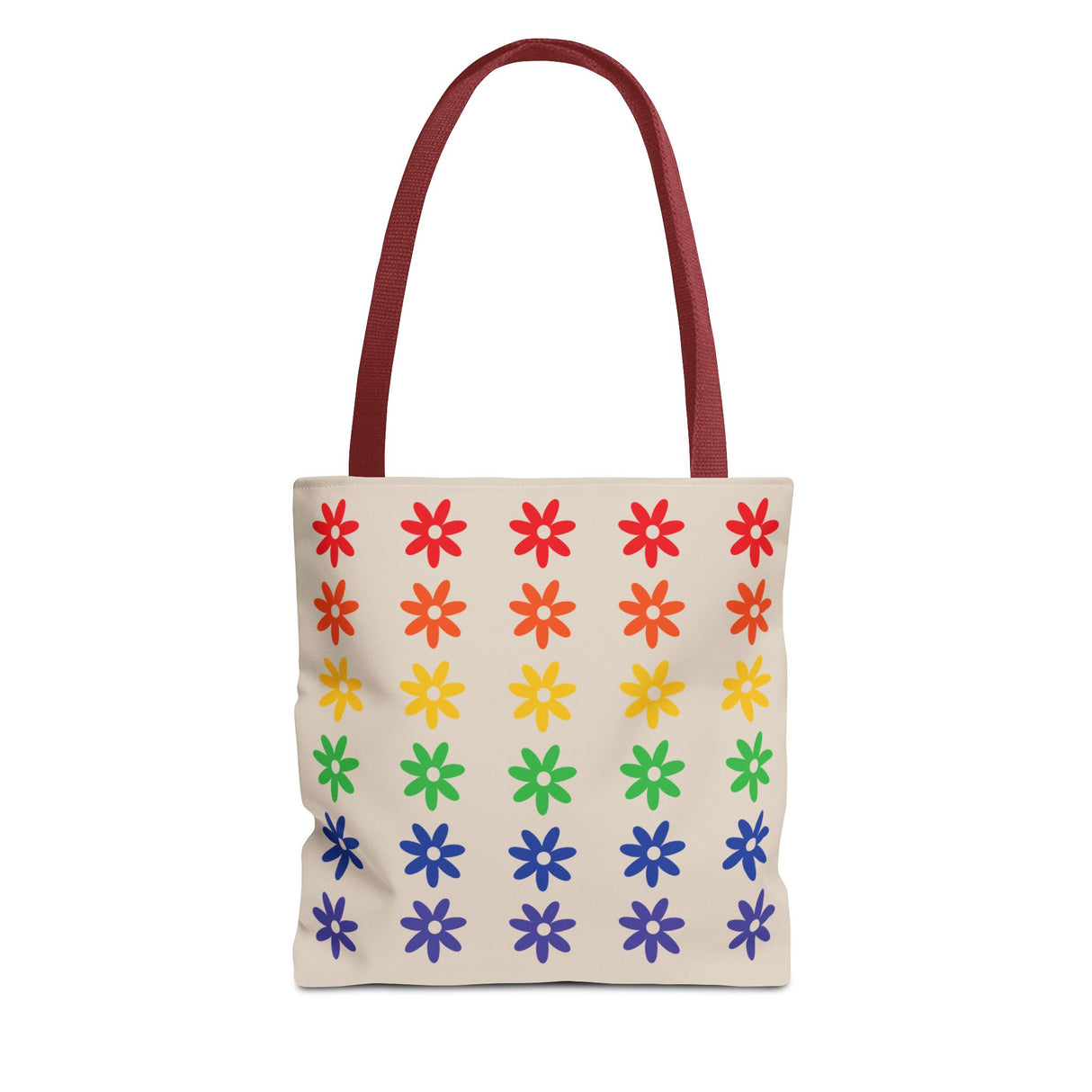 Rainbow Flowers Tote – Carry Softness, Radiate Power