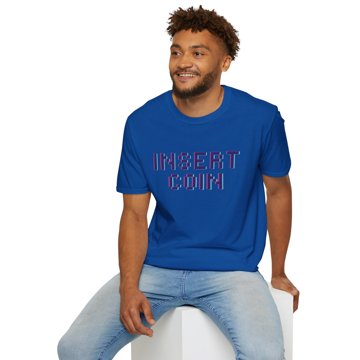 Insert Coin Unisex Softstyle T-Shirt - Casual Comfort Tee for Everyday Wear
