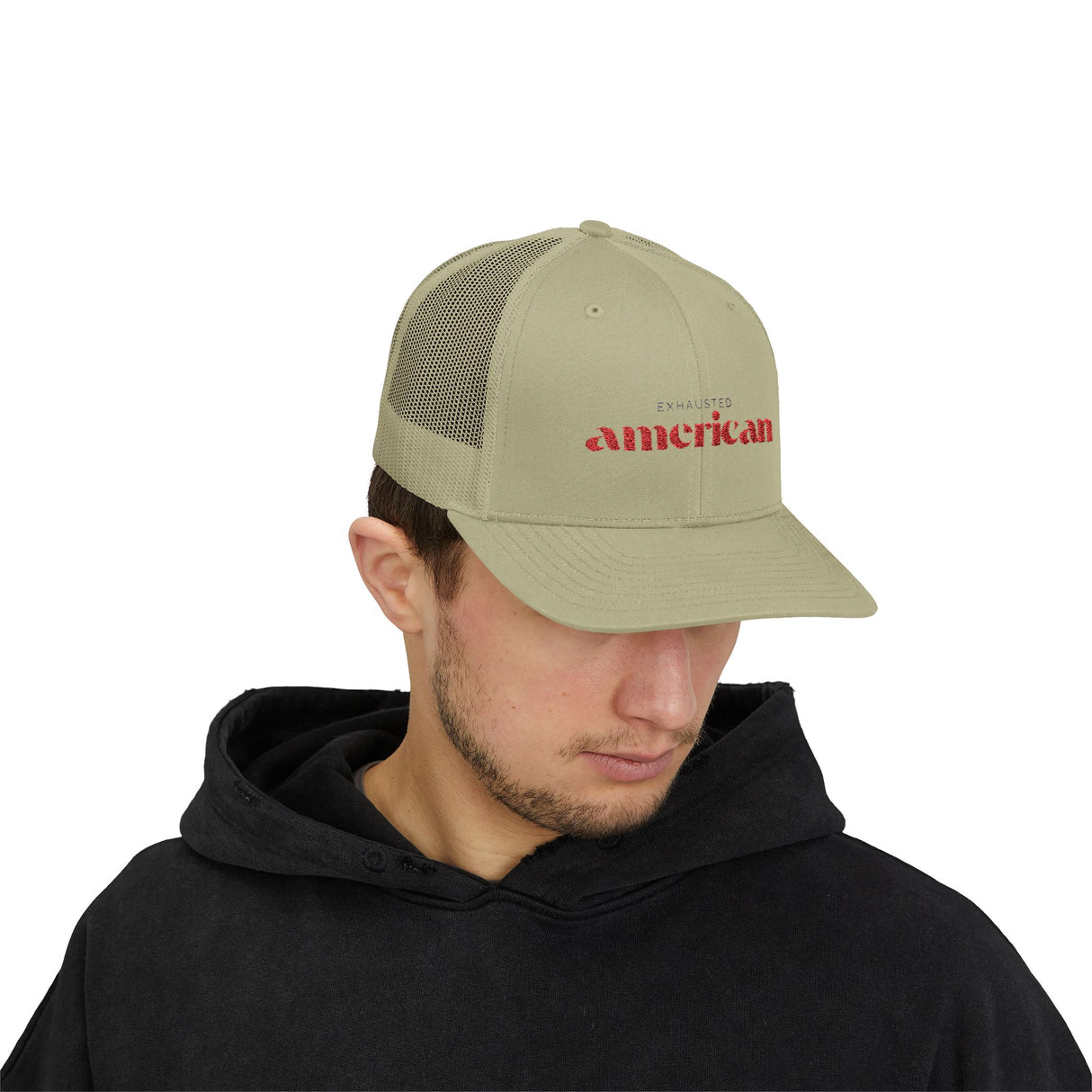 Exhausted American Snapback Trucker Cap