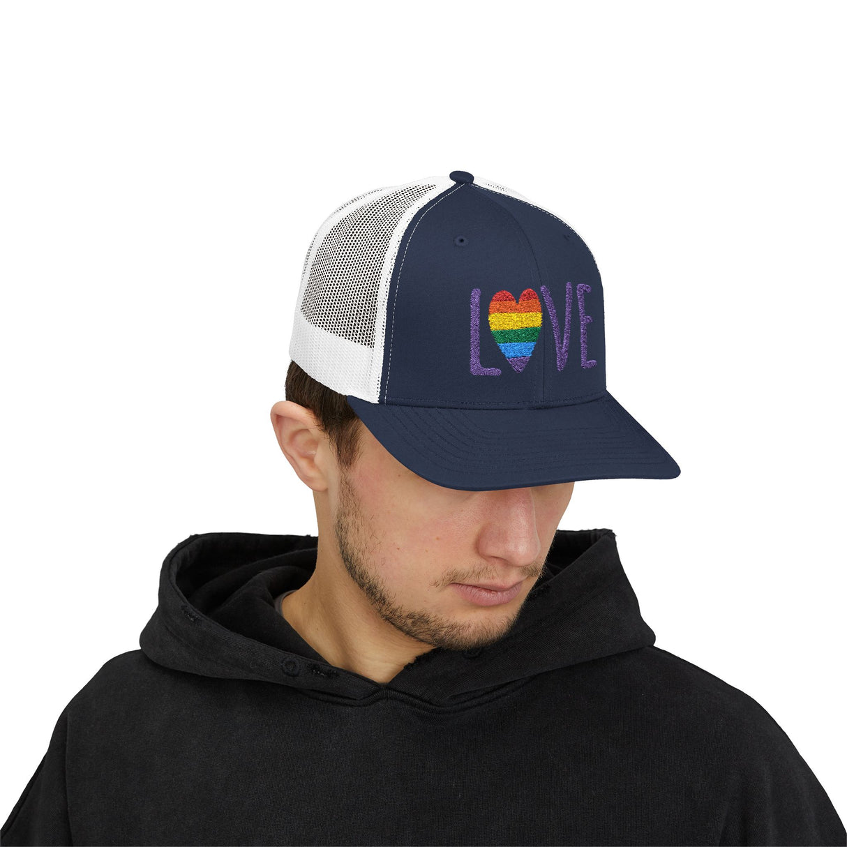 LOVE Rainbow Snapback Trucker Cap