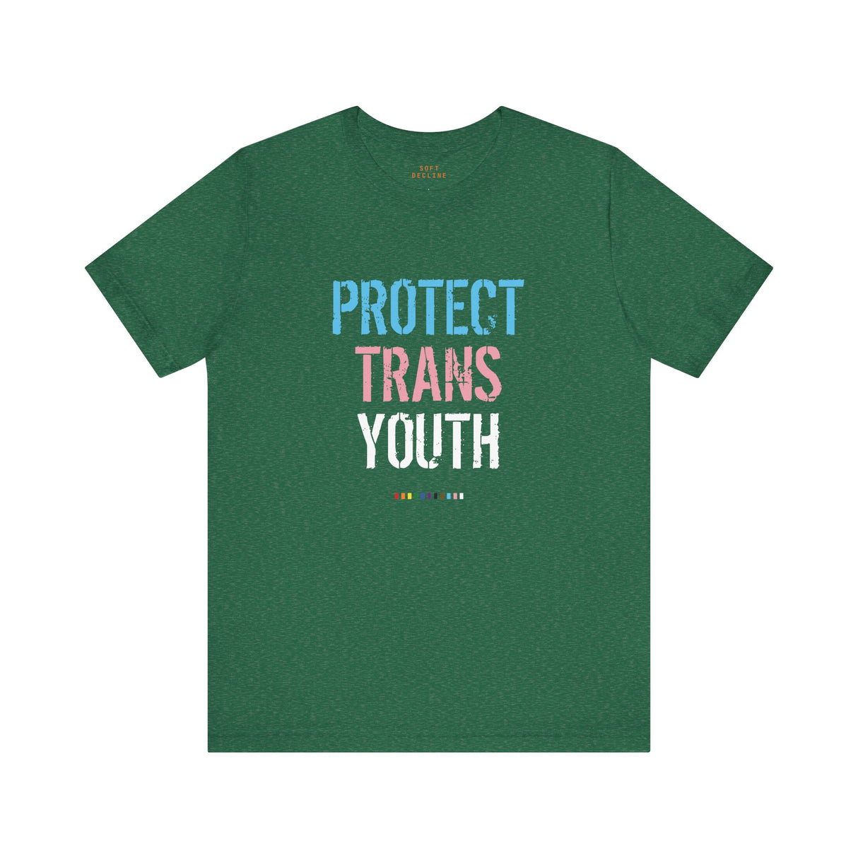 2025 Protect Trans Youth Lightweight Tee – Soft Fit, Urgent Message
