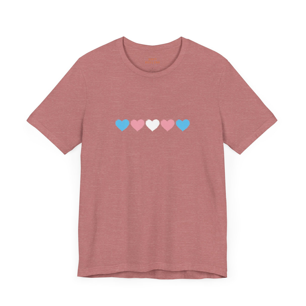 Trans Rainbow Brushstrokes Lightweight Tee – Soft Feel, Strong Message