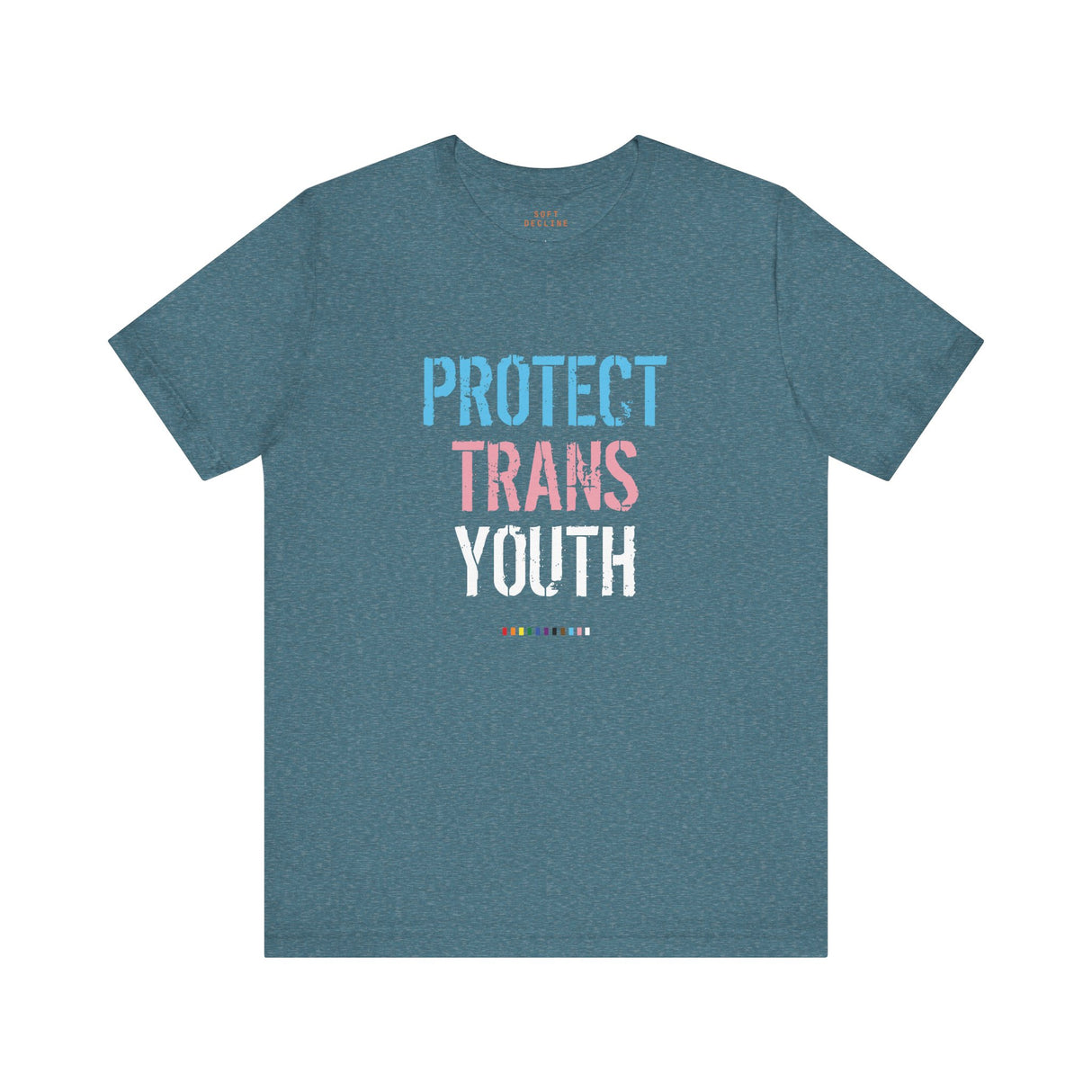 2025 Protect Trans Youth Lightweight Tee – Soft Fit, Urgent Message