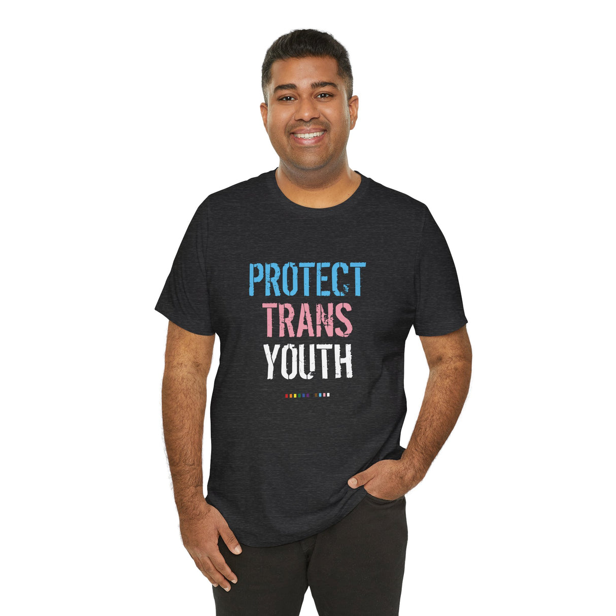2025 Protect Trans Youth Lightweight Tee – Soft Fit, Urgent Message