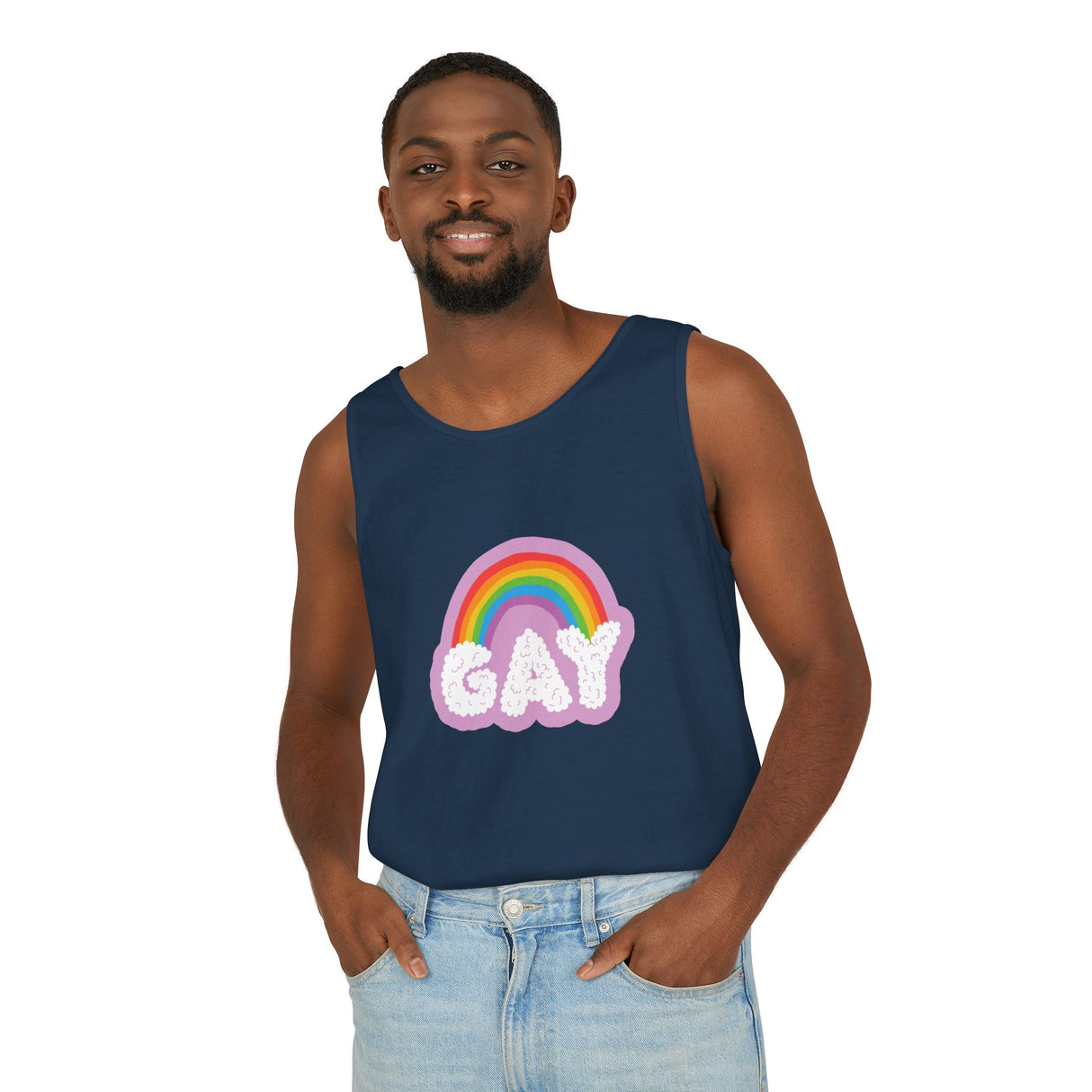 Gay Cloud Tank Top – Chill, Sunny, and Very Out