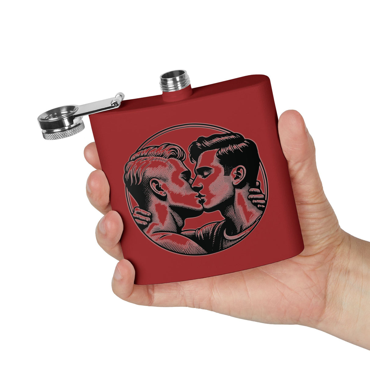 Close Enough to Breathe Elegant Stainless Steel Flask