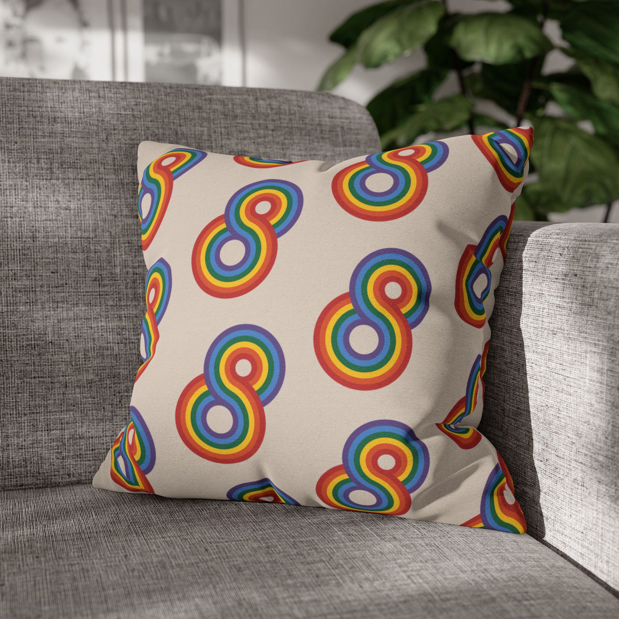 Gayfinity Rainbow Pillow Cover – Soft Touch, Infinite Vibes
