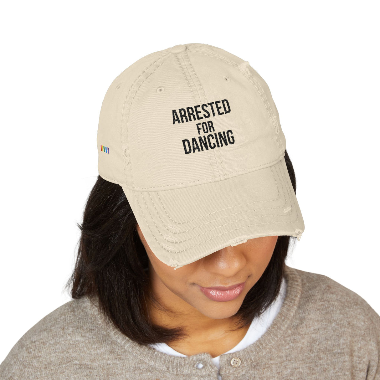 Arrested for Dancing Distressed Dad Hat – Say It With Stitches
