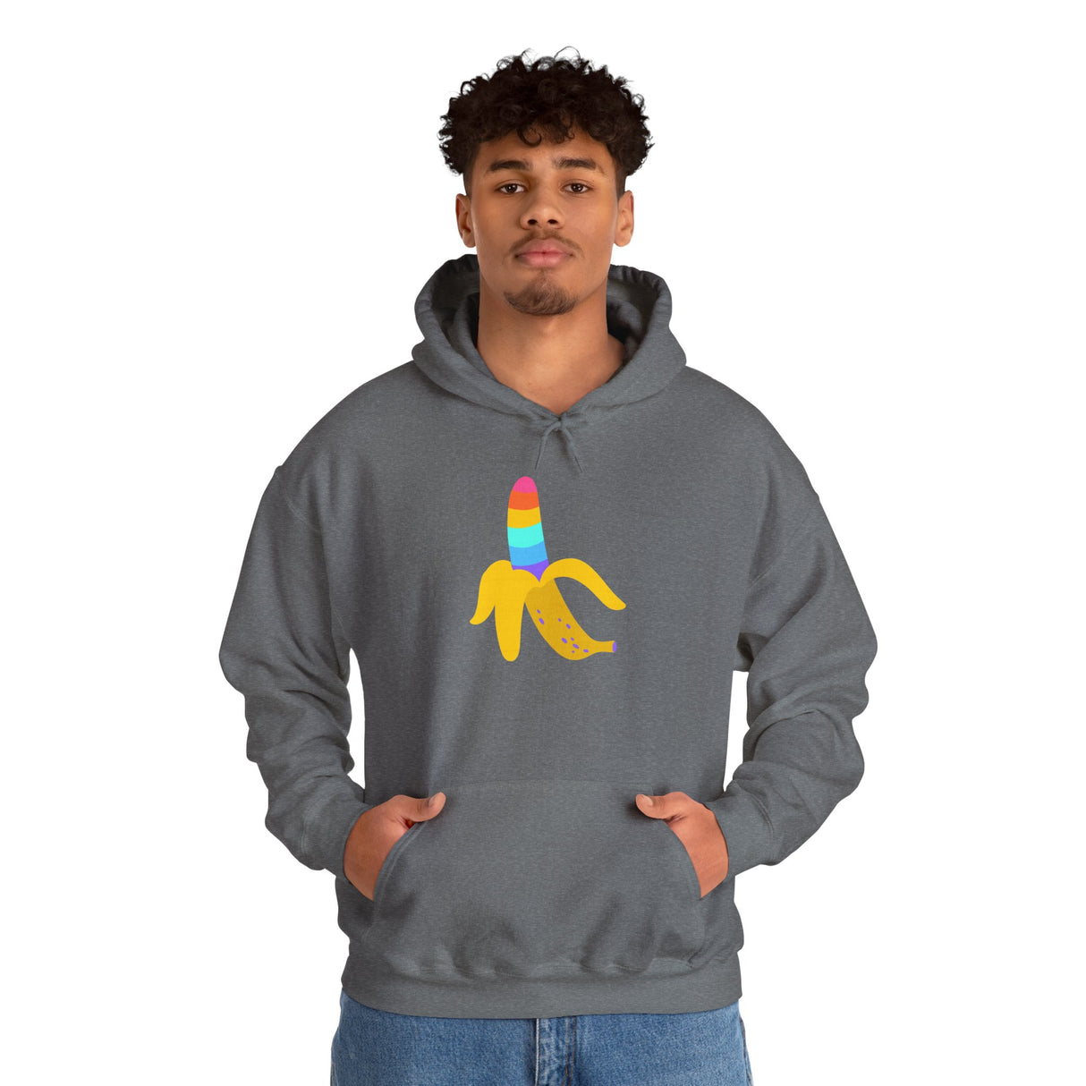 Banana Rainbow Cozy Pullover Sweatshirt