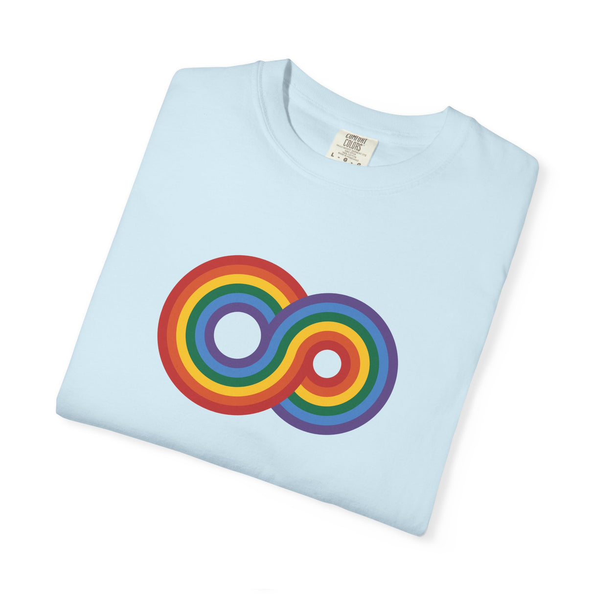 Gayfinity Rainbow Heavyweight Tee – Washed Look, Limitless Pride