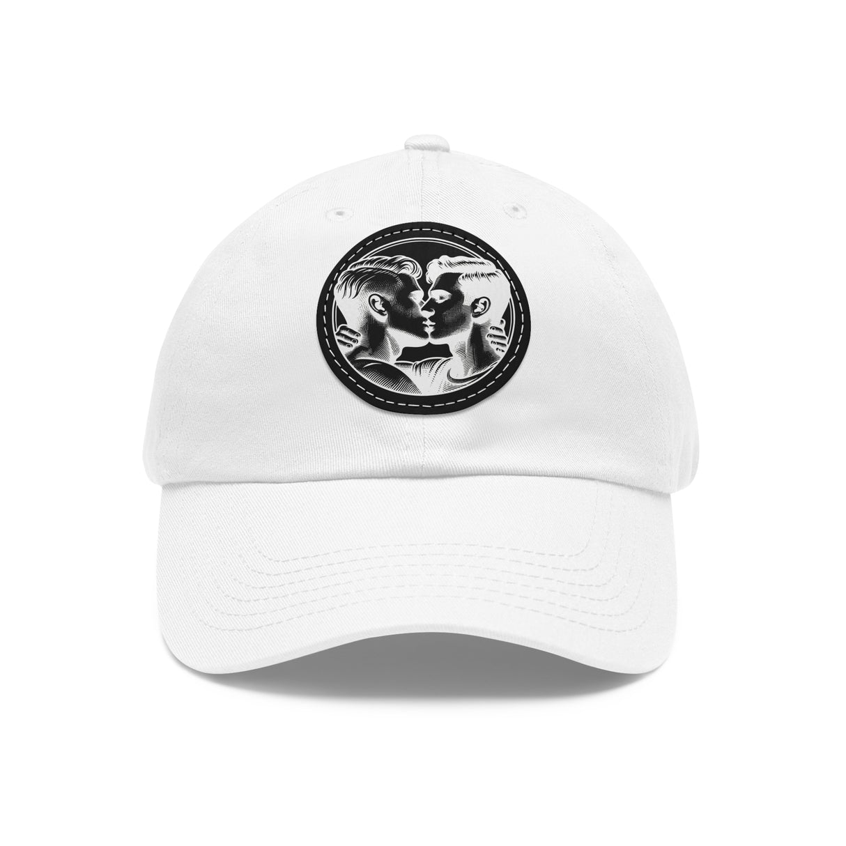 Close Enough to Breathe Dad Hat with Faux Leather Patch