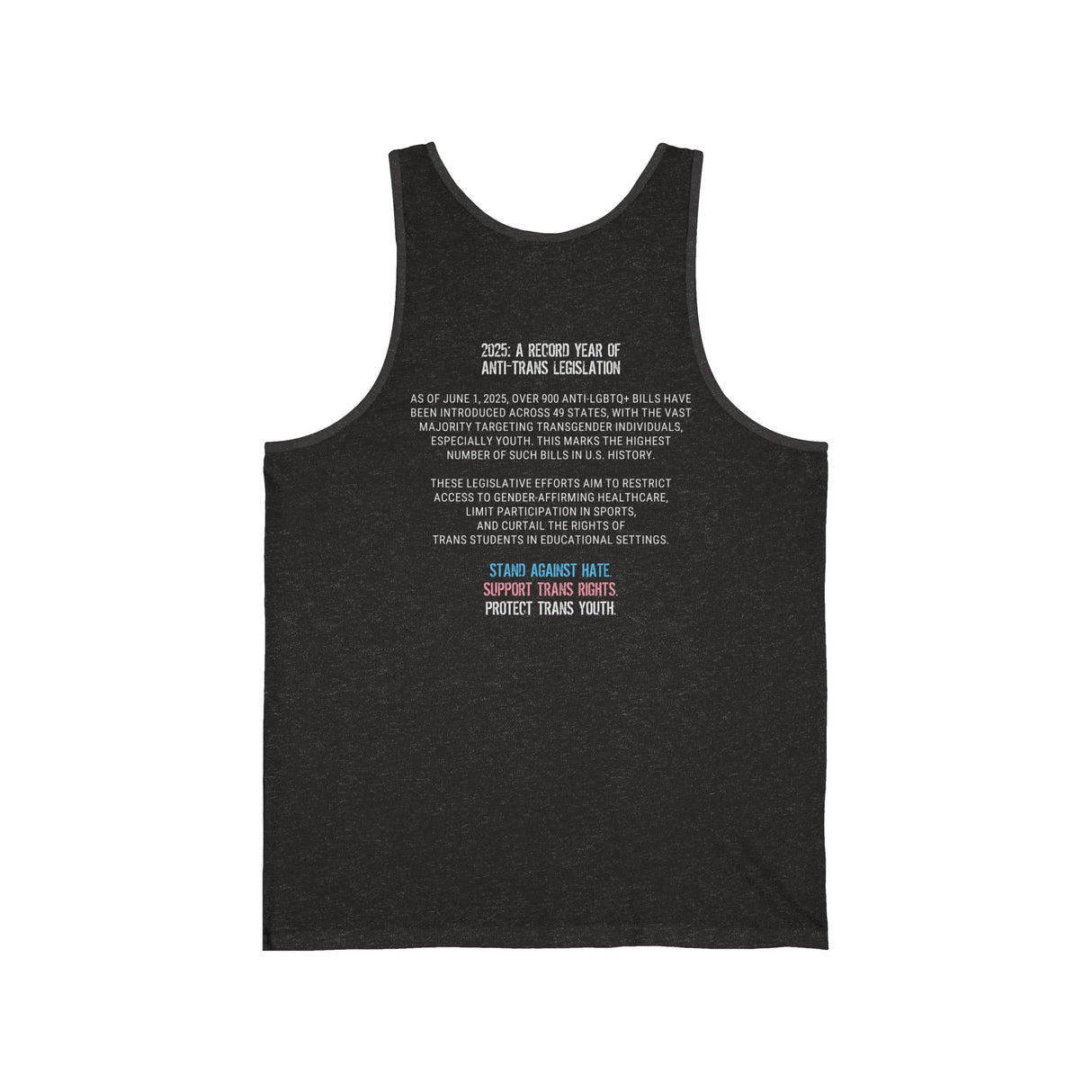 2025 Protect Trans Youth Lightweight Tank – Stay Cool, Stay Loud