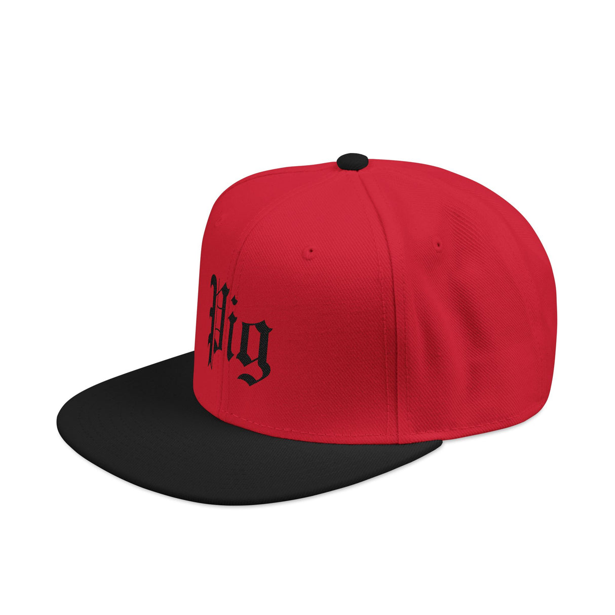 Pig Embroidered Snapback Hat