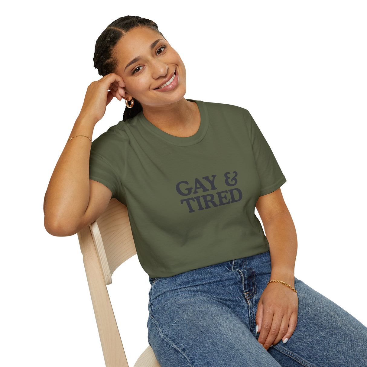 Gay & Tired Softstyle T-Shirt - Casual Comfort Tee for Everyday Wear