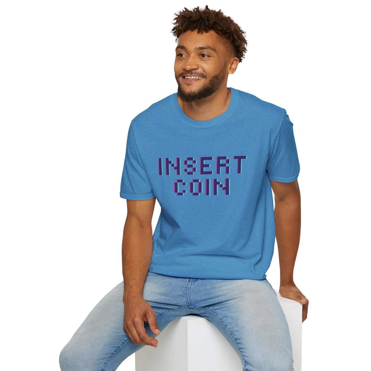 Insert Coin Unisex Softstyle T-Shirt - Casual Comfort Tee for Everyday Wear