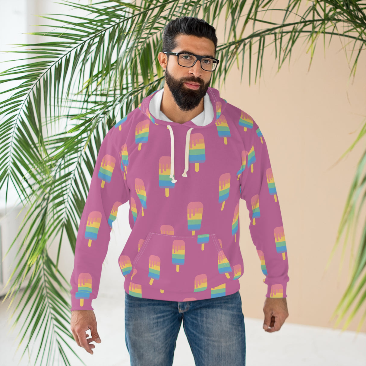 Pink Melting Point Unisex Pullover Hoodie - Summer Vibes Apparel