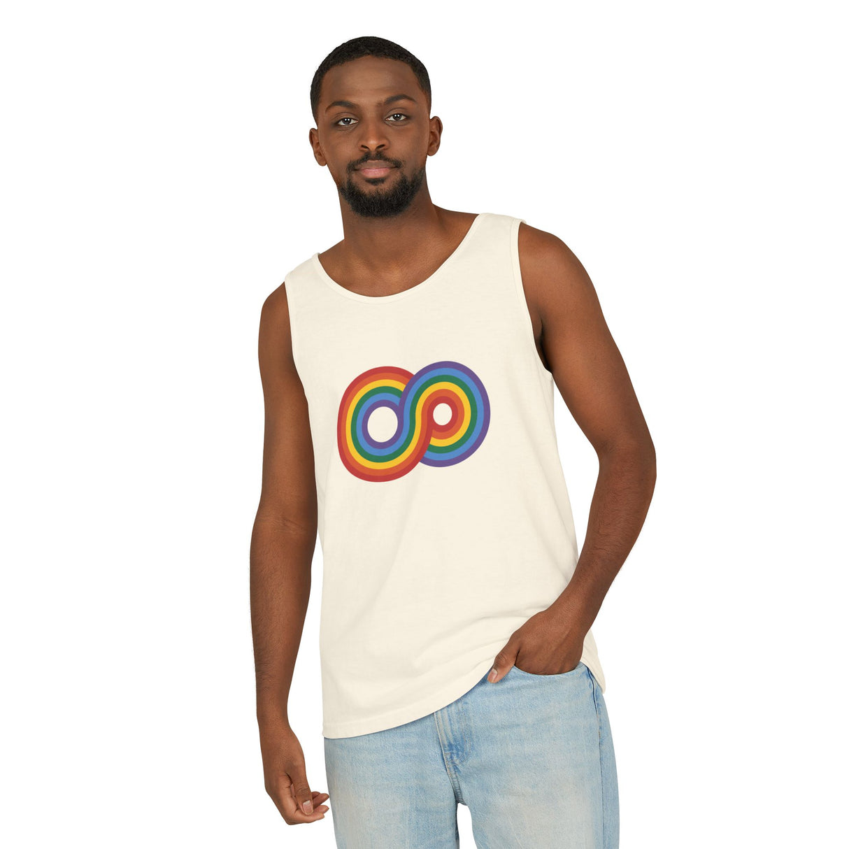 Gayfinity Rainbow Heavyweight Tank – Garment-Dyed, Endlessly Bold
