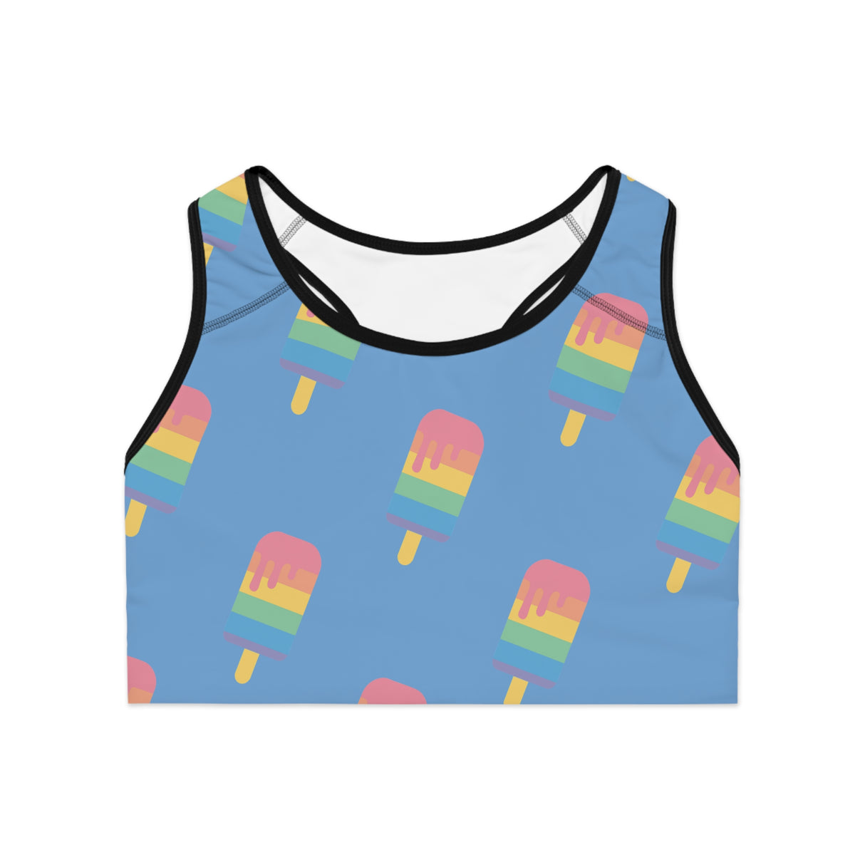 Melting Point Sports Bra - Fun & Vibrant Summer Activewear